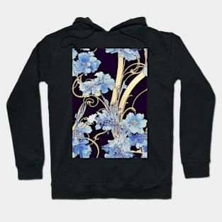 Blue Floral pattern, for all those who love flowers #77 Hoodie